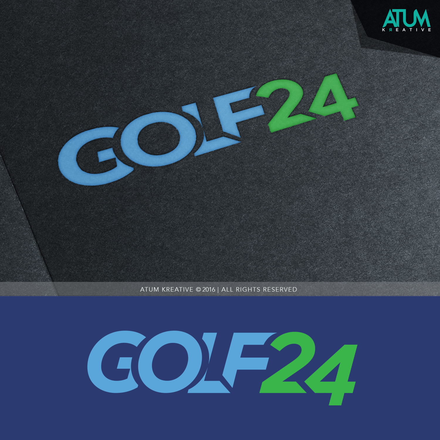 Logo Design by Atum Kreative™ for Golf24 | Design #10845754