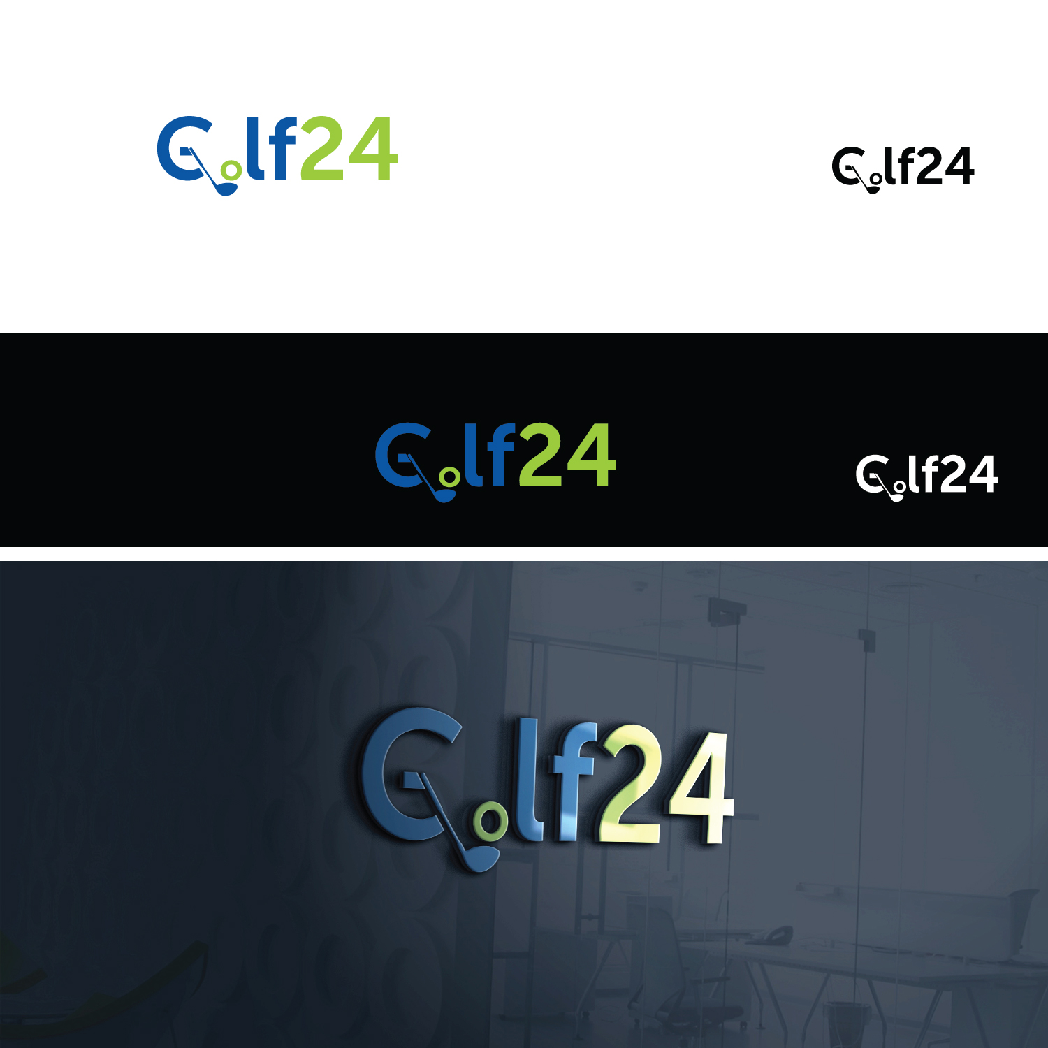 Diseño de Logo por emptyboxgraphics para Golf24 | Diseño #10835915