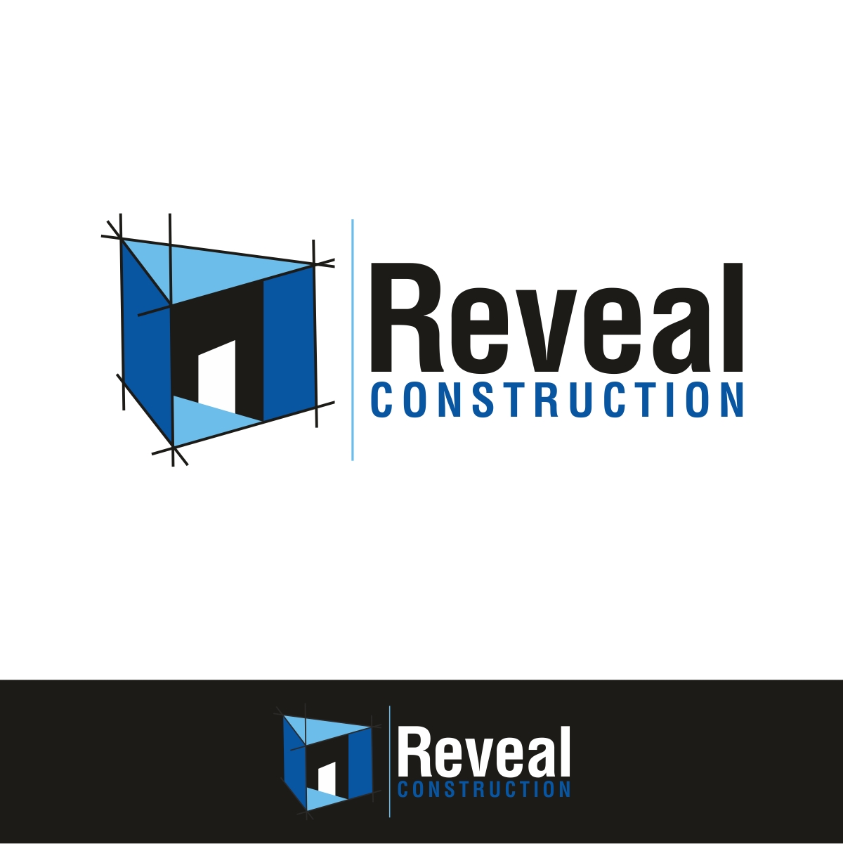 Logo Design by webeezine for Reveal Construction | Design #10672062