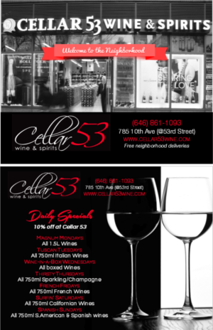 Postcard Design by citygirl17 for Cellar 53 Wine & Spirits | Design: #10747137