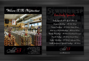 Postcard Design by OwnDesign for Cellar 53 Wine & Spirits | Design: #10695939