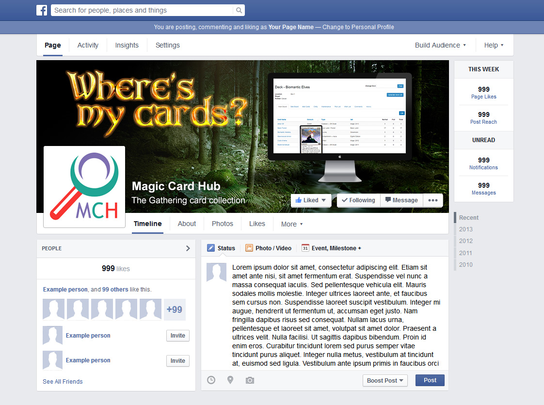 Trading system facebook