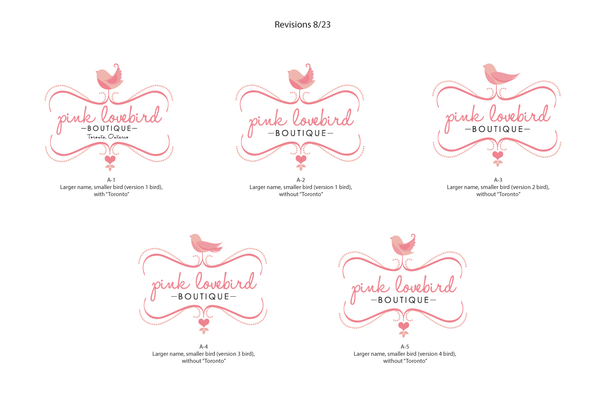Logo Design by Lisa for Pink Lovebird Boutique | Design #2260337