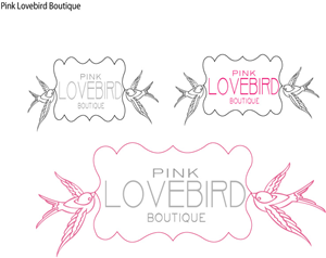 Logo Design by Angela for Pink Lovebird Boutique | Design: #2243490