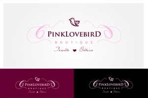 Logo Design by wonderland for Pink Lovebird Boutique | Design: #2268109