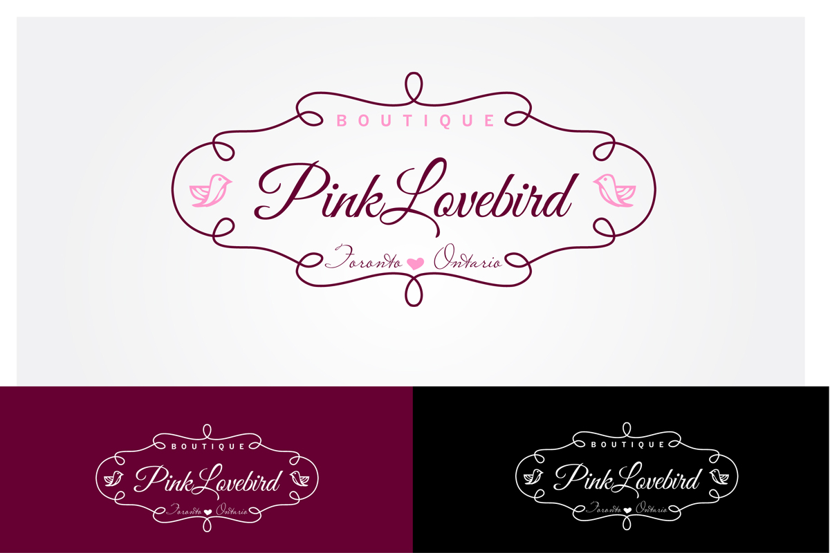 Logo Design by wonderland for Pink Lovebird Boutique | Design #2268154
