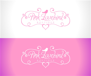 Logo Design by MOH Studio for Pink Lovebird Boutique | Design: #2238983