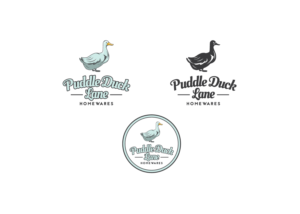 Logo Design by Mandy Illustrator for Puddle Duck Lane Homewares | Design: #10650808