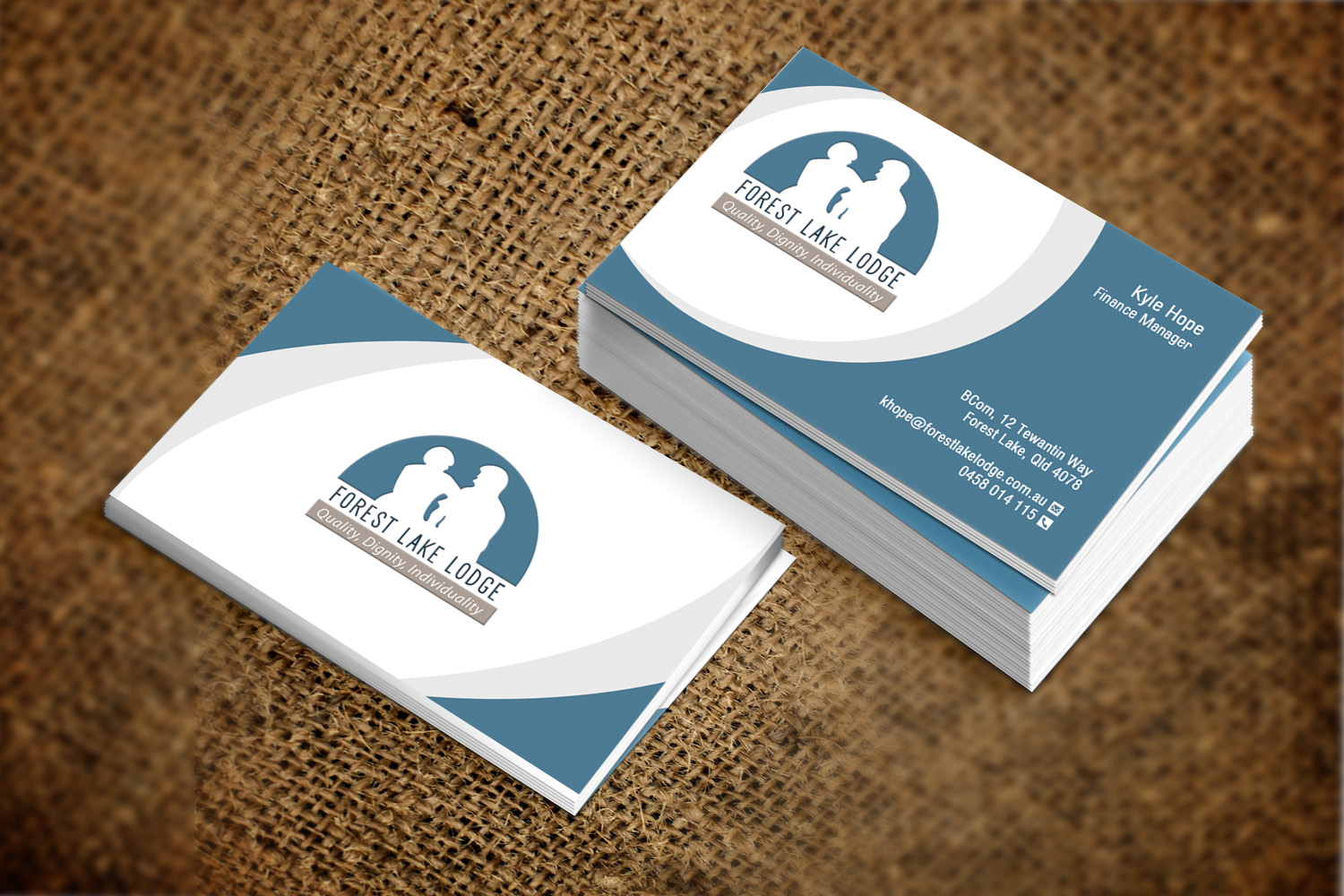 Business Card Design by Sandaruwan for Forest Lake Lodge | Design #10639820
