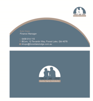 Visitenkarten-Design von Andrea für Forest Lake Lodge | Design #10666004