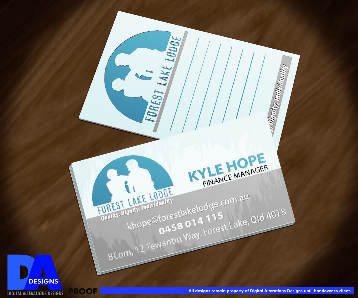 Business Card Design by da-designs for Forest Lake Lodge | Design #10667830
