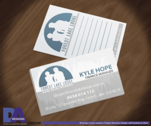 Business Card Design by da-designs for Forest Lake Lodge | Design: #10667830