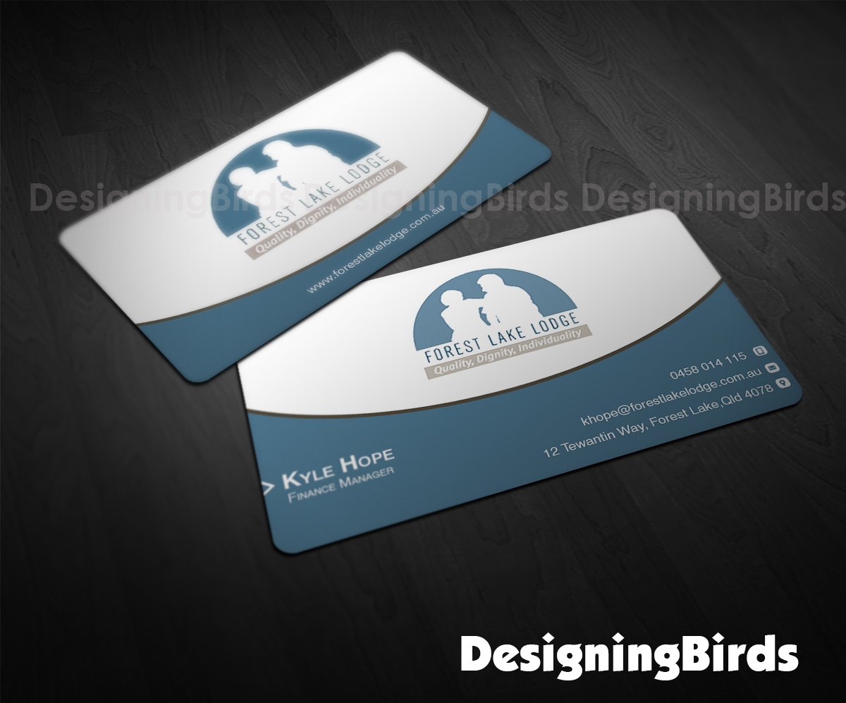 Business Card Design by Designing Birds for Forest Lake Lodge | Design #10637997