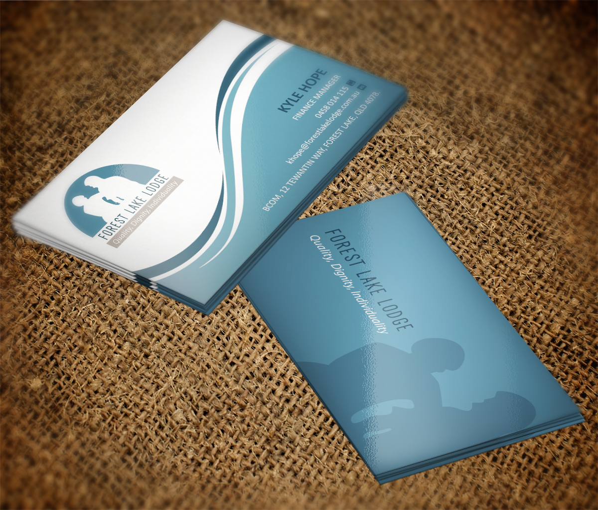 Business Card Design by Grafactory for Forest Lake Lodge | Design #10661991