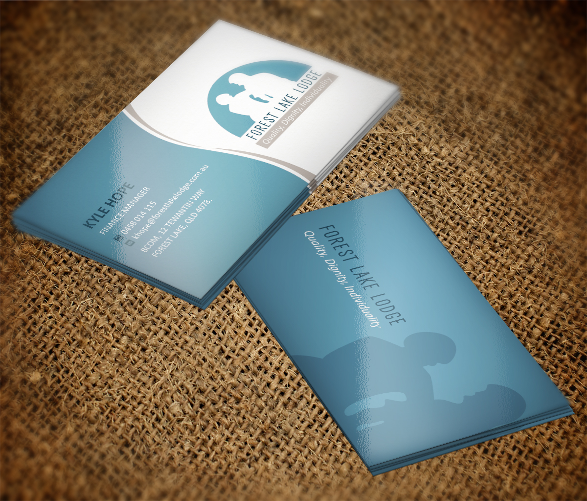 Business Card Design by Grafactory for Forest Lake Lodge | Design #10662141