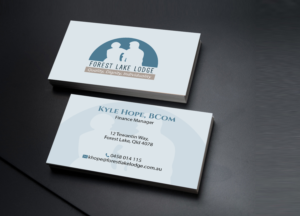 Visitenkarten-Design von Creations Box 2015 für Forest Lake Lodge | Design: #10655650