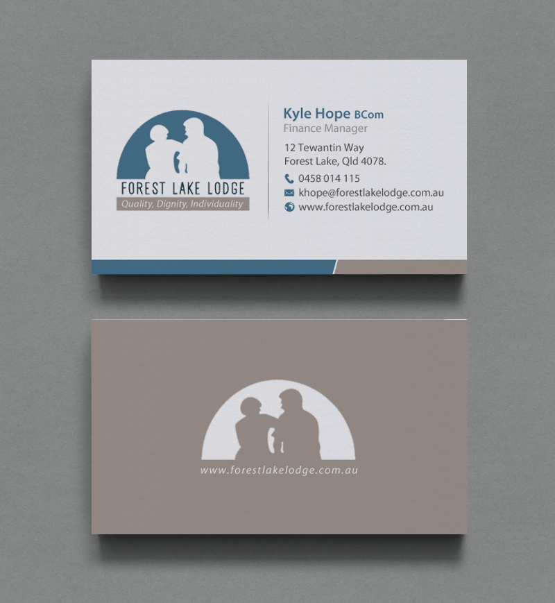 Visitenkarten-Design von chandrayaan.creative für Forest Lake Lodge | Design #10653139