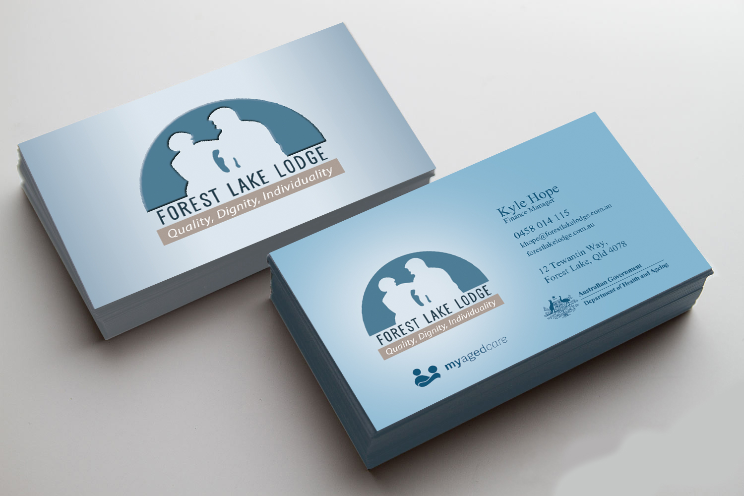 Business Card Design by th.evensen for Forest Lake Lodge | Design #10638563