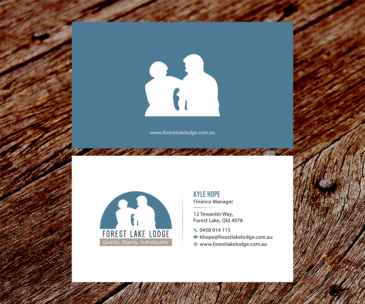 Visitenkarten-Design von SS_Designs für Forest Lake Lodge | Design #10658746