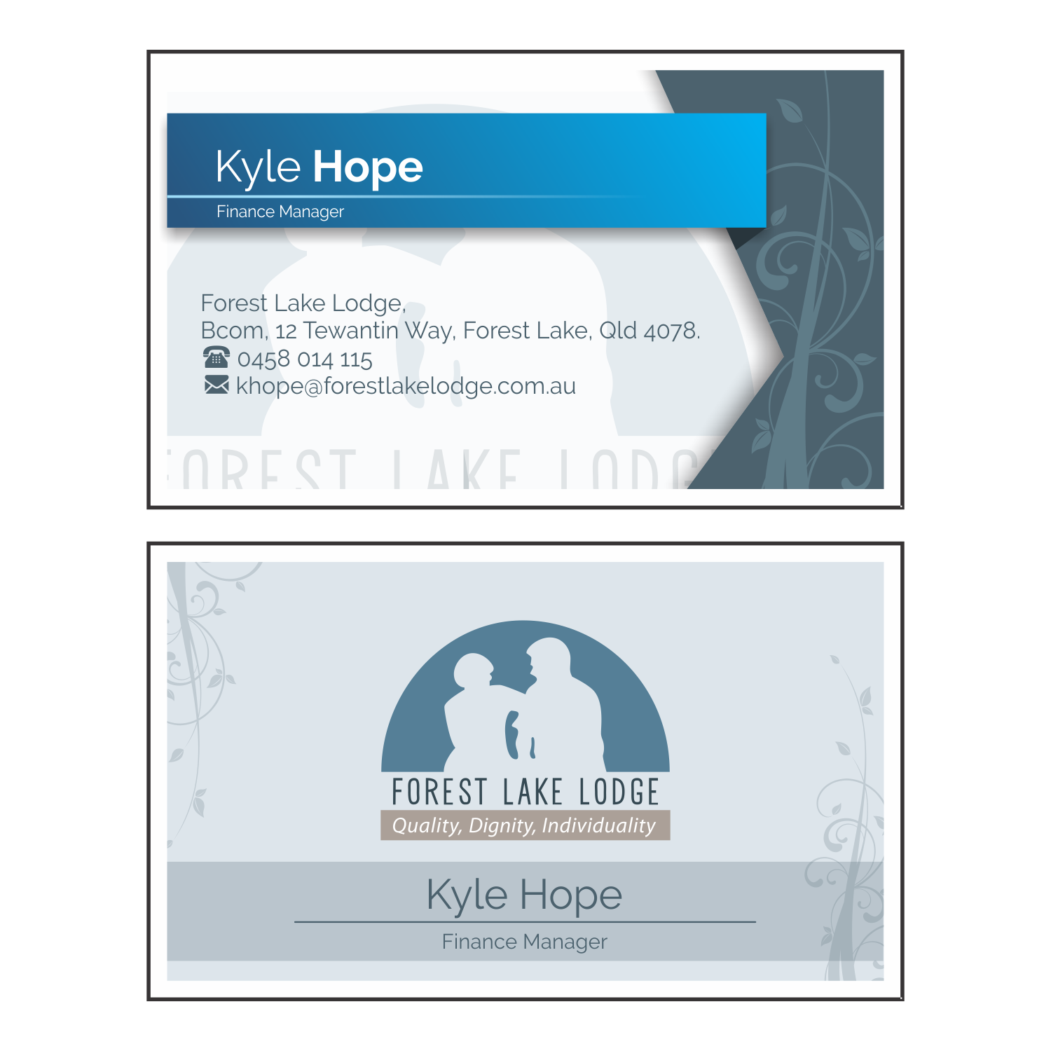 Business Card Design by Anjoh Amposta  for Forest Lake Lodge | Design #10637091