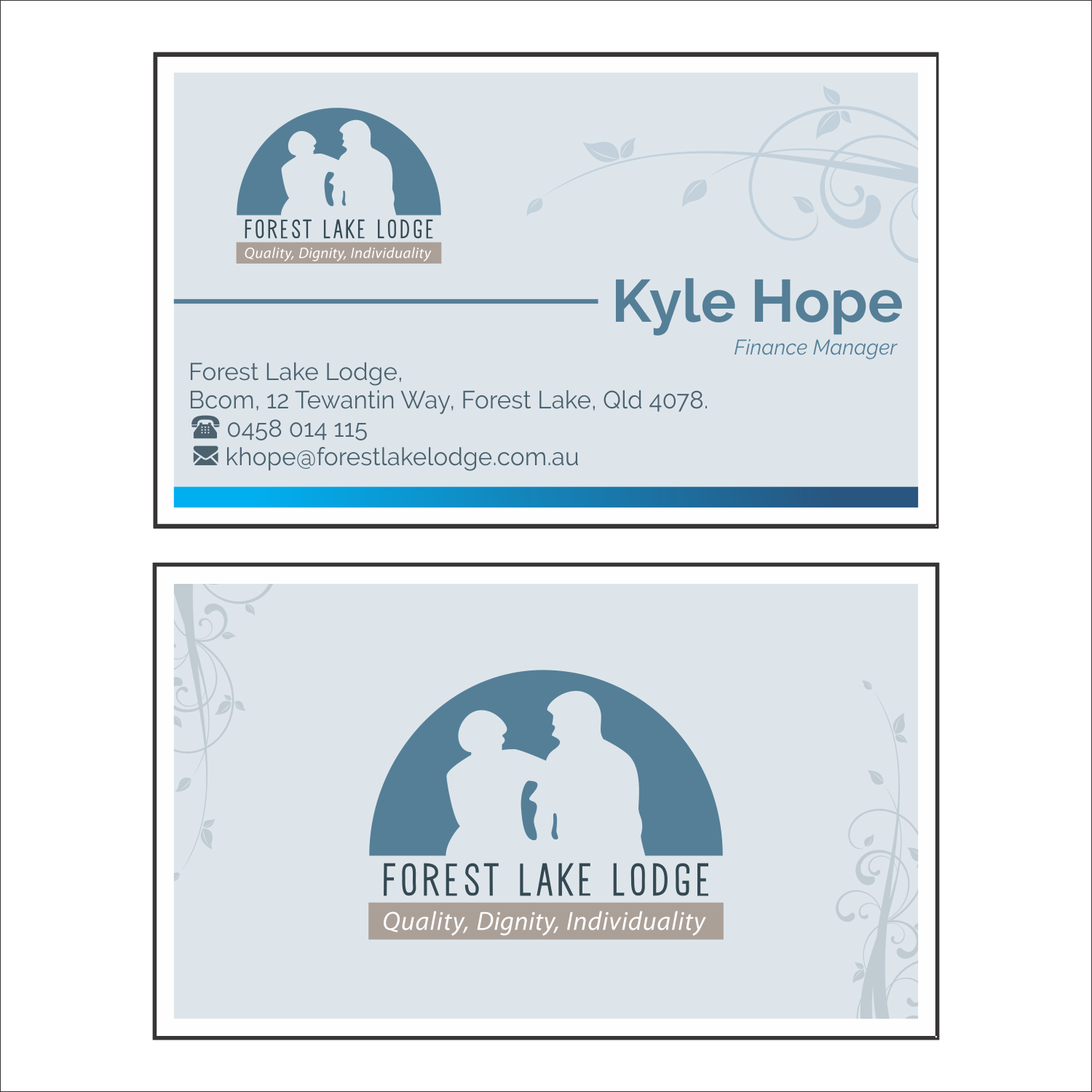 Business Card Design by Anjoh Amposta  for Forest Lake Lodge | Design #10637093