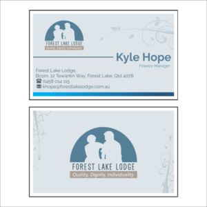 Business Card Design by Anjoh Amposta  for Forest Lake Lodge | Design: #10637093