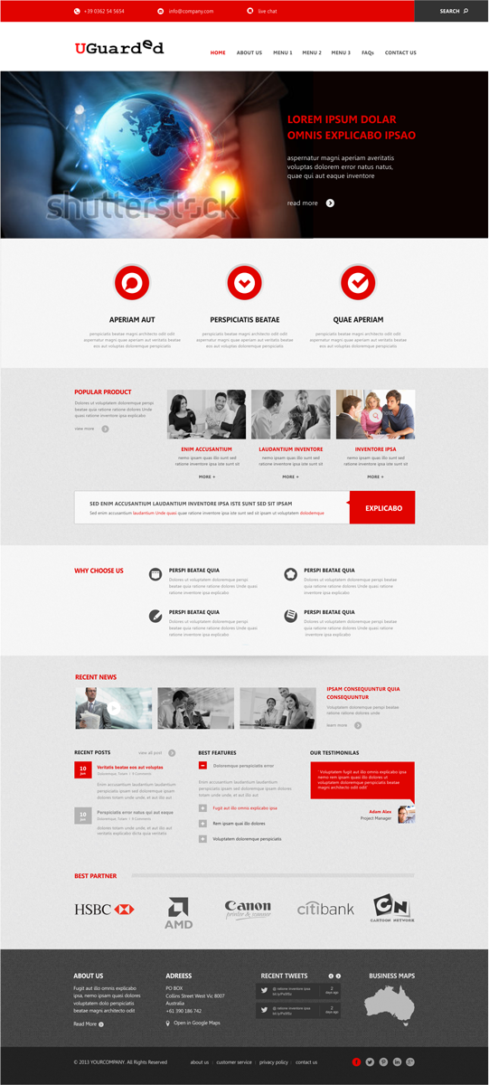 Web Design by Silverfox Studio for Identity Underwriters | Design #2267707