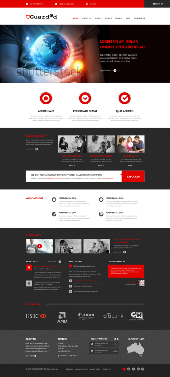 Diseño Web por Silverfox Studio para Identity Underwriters | Diseño #2267724