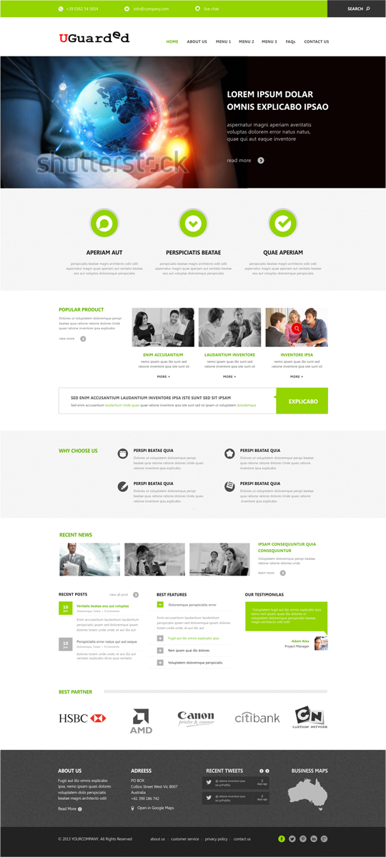 Web Design par Silverfox Studio pour Identity Underwriters | Design #2267730