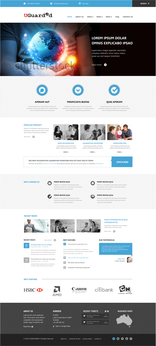 Web Design by Silverfox Studio for Identity Underwriters | Design #2267731