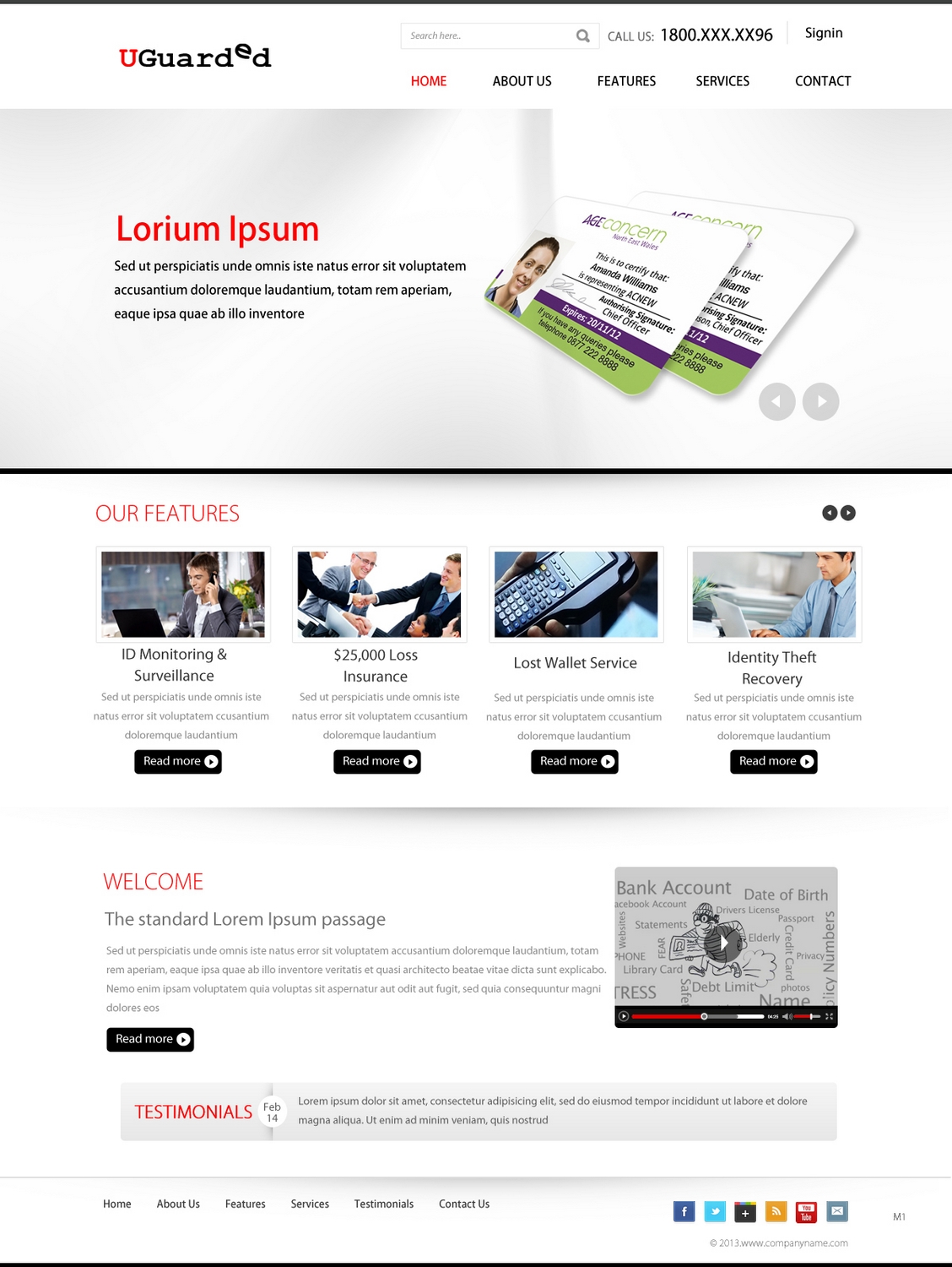 Web Design by pb for Identity Underwriters | Design #2235092