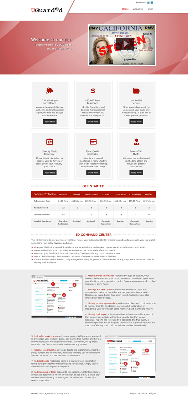 Web Design by UniqueDesignz for Identity Underwriters | Design #2256531