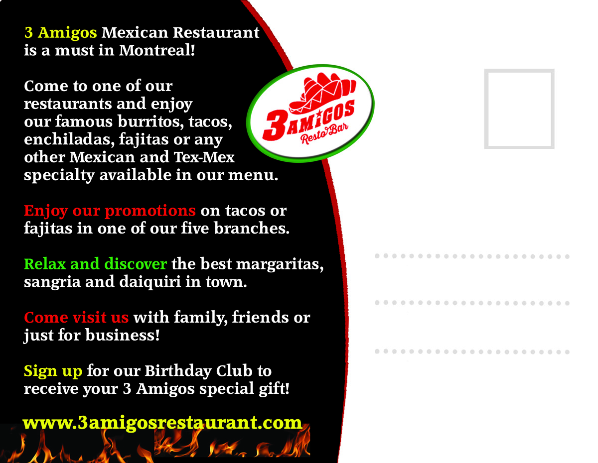 Diseño de Postal por iztok.brodnjak para 3 Amigos | Diseño #10690474