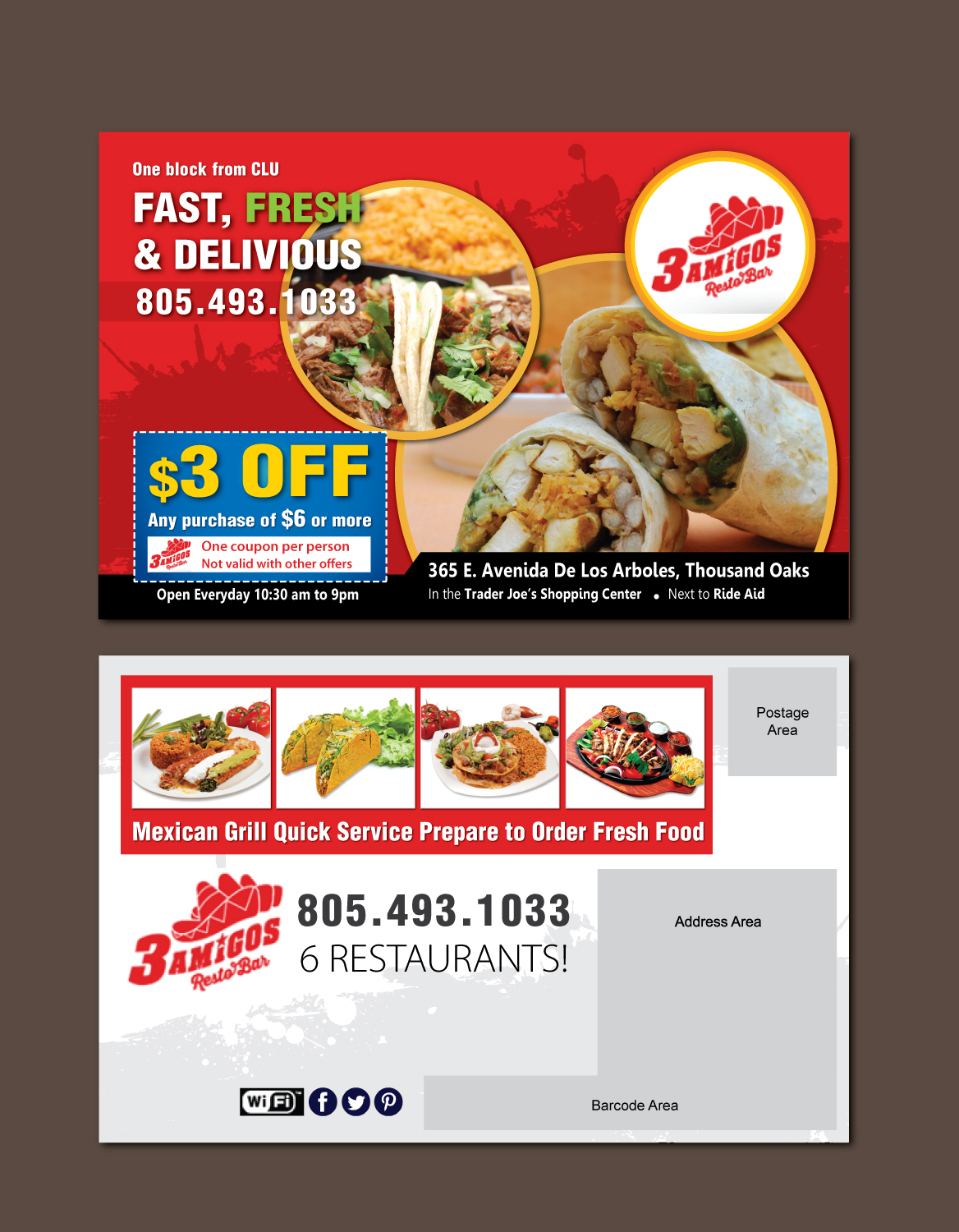 Diseño de Postal por meet007 para 3 Amigos | Diseño #10690982