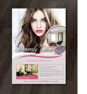 Flyer-Design von alex989 für Heavenly Hair  | Design: #10720017