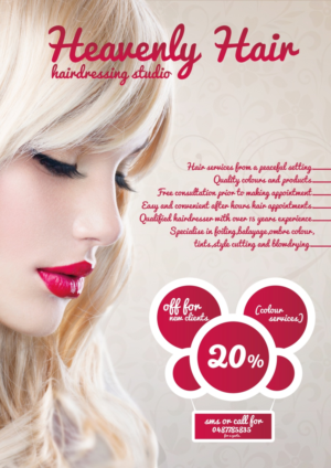 Flyer Design by FilippiniMatiasDG for Heavenly Hair  | Design #10769560