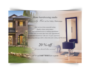 Flyer Design by Dona for Heavenly Hair  | Design: #10754576