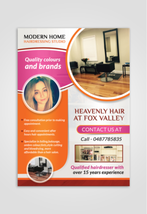 Flyer Design by debdesign for Heavenly Hair  | Design: #10653819