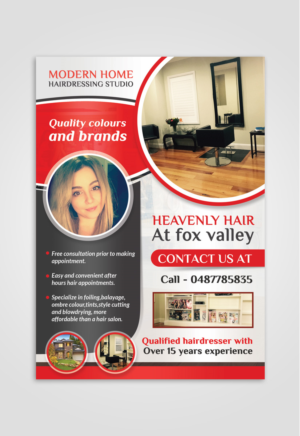 Flyer Design by debdesign for Heavenly Hair  | Design: #10661321