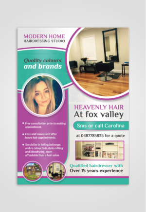 Flyer Design by debdesign for Heavenly Hair  | Design: #10669649