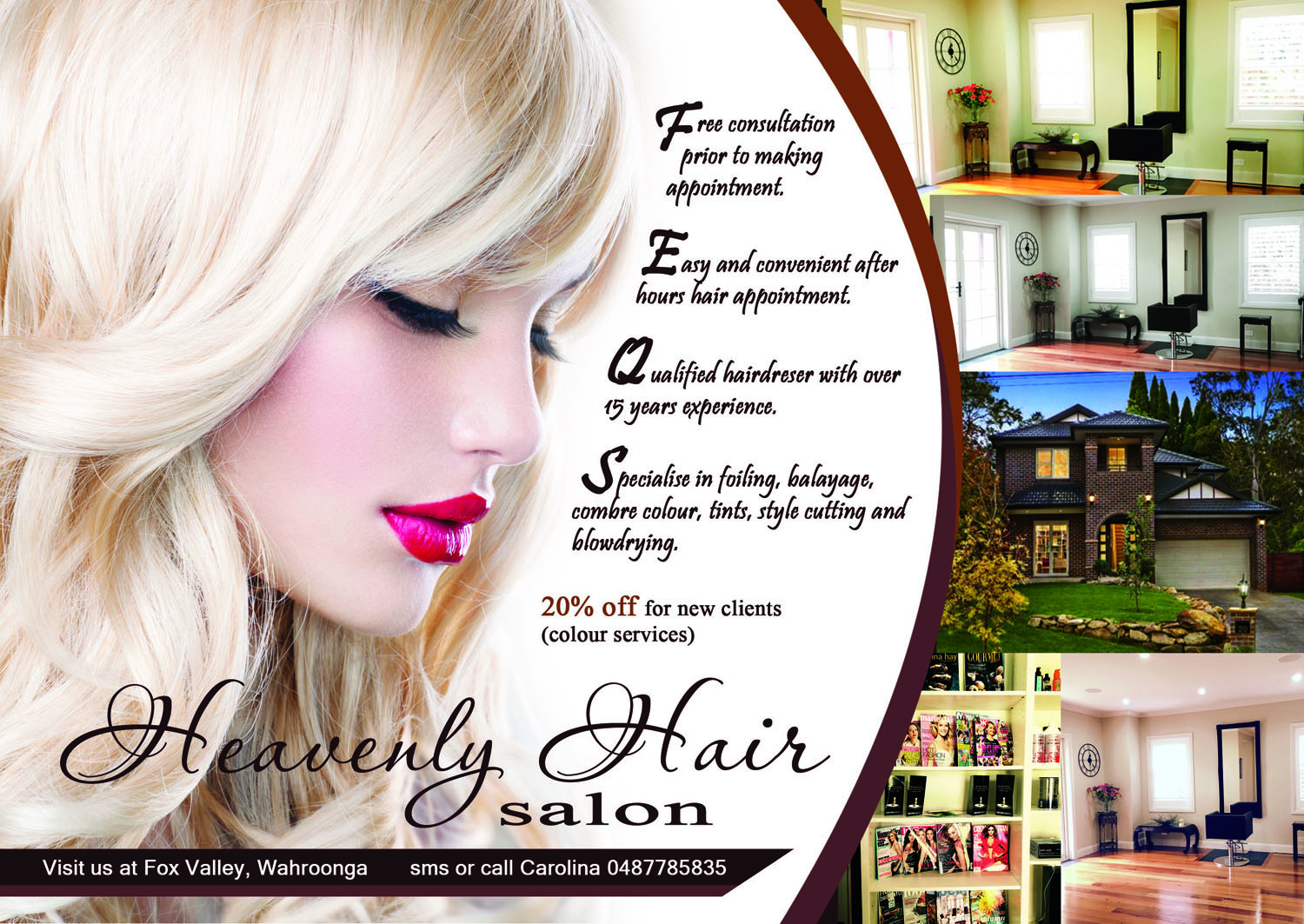 Flyer Design by Louie Fuentes | Manobo Graphic Design Services for Heavenly Hair  | Design #10738760