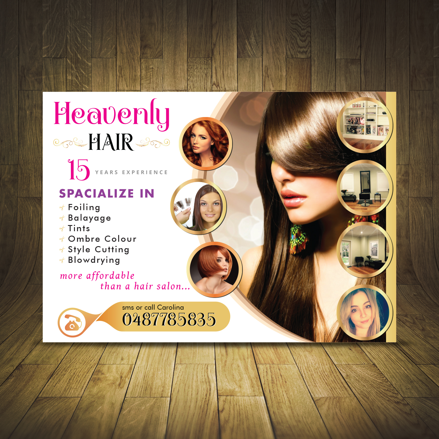 Flyer Design by piyush for Heavenly Hair  | Design #10663096