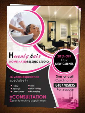 Flyer-Design von creative.bugs für Heavenly Hair  | Design: #10697286