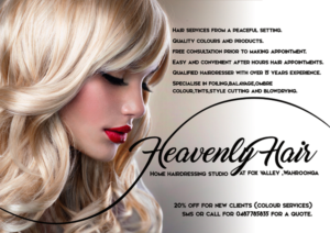 Flyer Design by nemanadesign for Heavenly Hair  | Design: #10736915