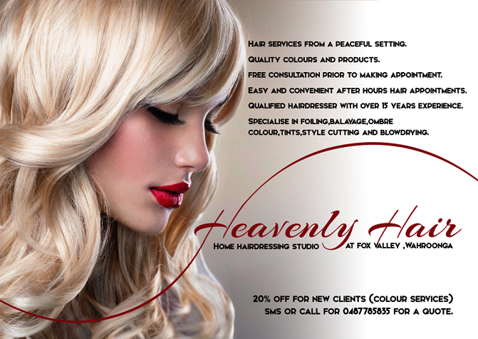 Design de Flyer par nemanadesign pour Heavenly Hair  | Design #10736916