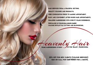Flyer Design by nemanadesign for Heavenly Hair  | Design: #10736916