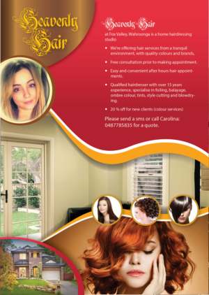 Flyer Design by langtu for Heavenly Hair  | Design: #10690867