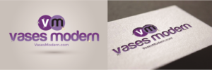 VasesModern.com Free Shipping! | Logo Design by Marco Rubio
