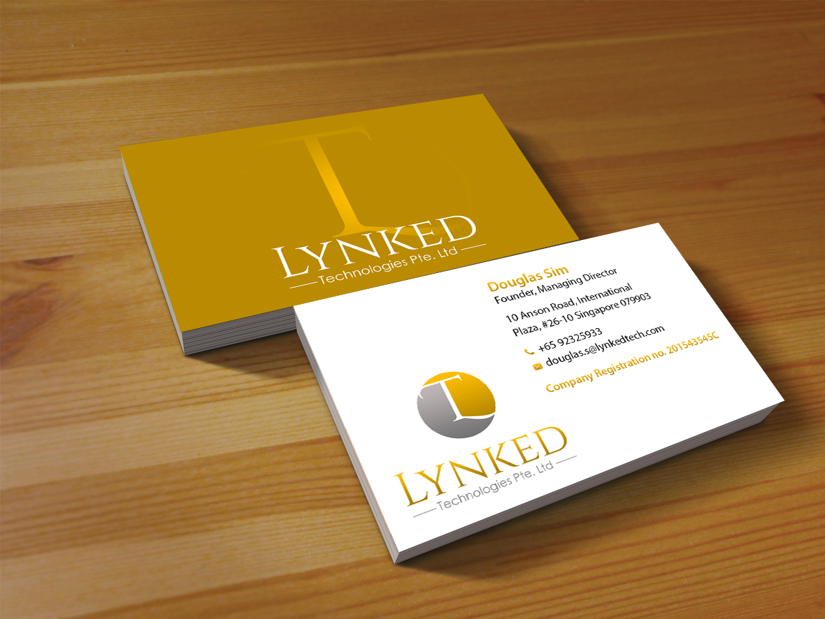 Business Card Design by Creations Box 2015 for Lynked Technologies | Design #10666962
