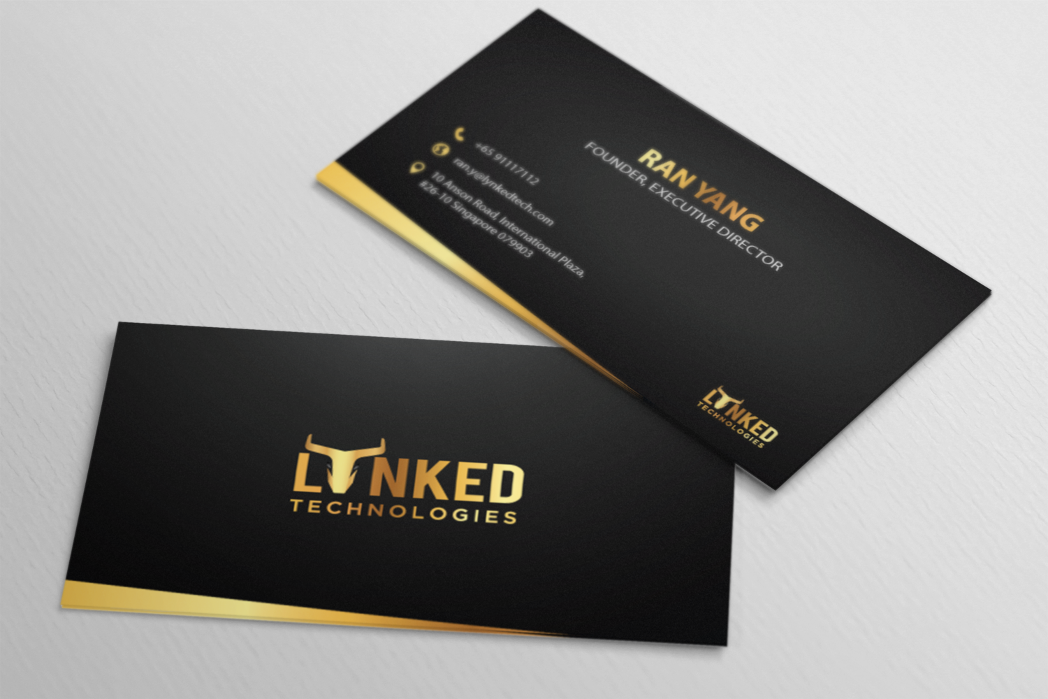 Business Card Design by trirama17 for Lynked Technologies | Design #10713684